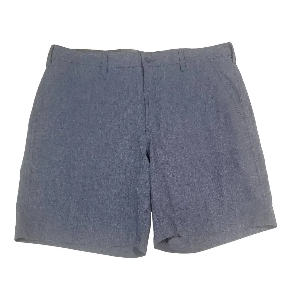 Croft & Borrow Blue Stretch Fabric Quick Dry Light Weight Shorts BNWT | Size 38